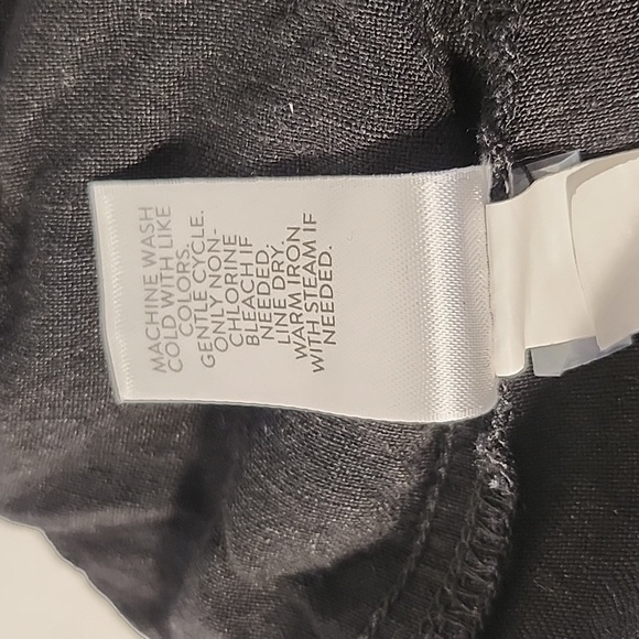 J. Jill Black Linen blend pants- Size L - Picture 9 of 10